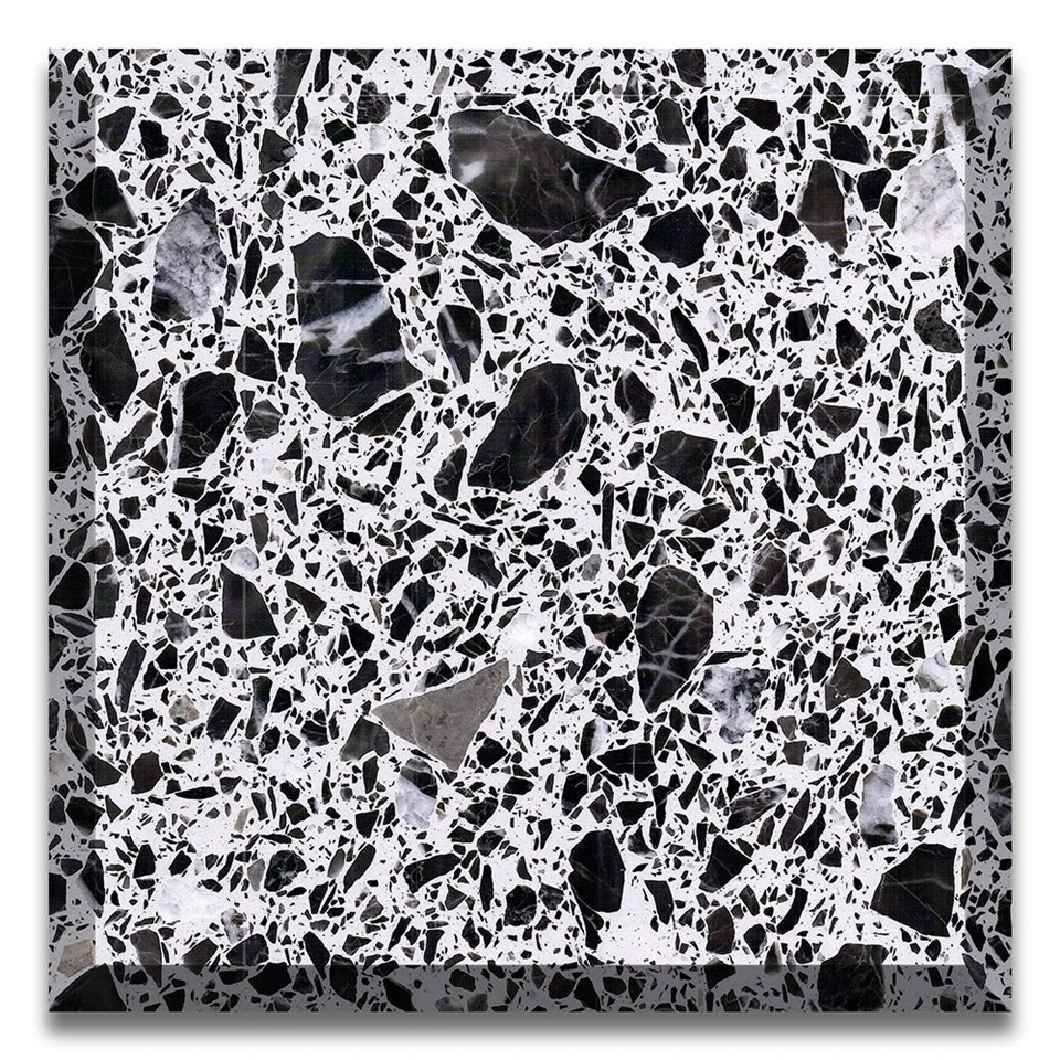 black terrazzo